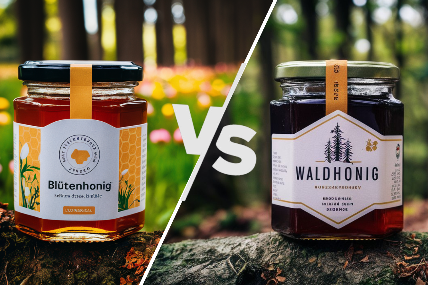 Blütenhonig vs Waldhonig Unterschied Farbe Geschmack Konsistenz
