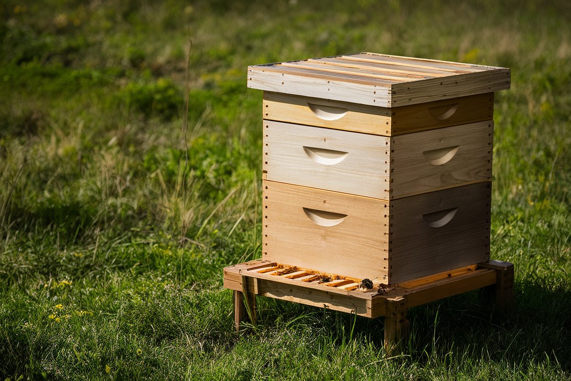 Bienenhaus, das Zentrum der Honigproduktion und Bienenzucht