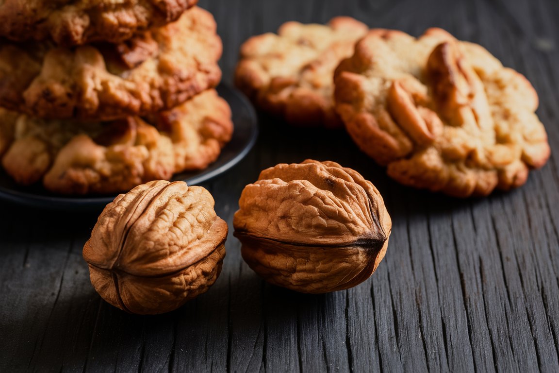 Walnüsse und Walnuss Cookies, perfekte Nüsse für süße Rezepte