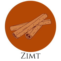 Icon von Zimtstangen – Gewürzkarte Hinweis auf Zimt.