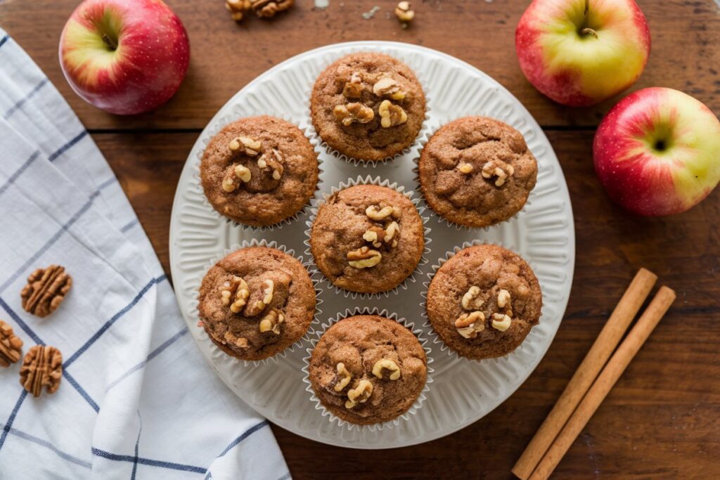 Saftige Walnuss-Muffins – nussige Backwaren für den gesunden Genuss.